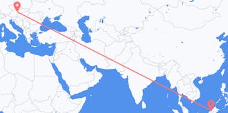 Flyreiser fra Brunei til Østerrike