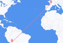 Flyrejser fra La Paz, Bolivia til Limoges, Frankrig