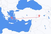 Flights from Diyarbakır, Turkey to Parikia, Greece