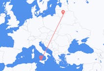 Flights from Vilnius in Lithuania to Palermo in Italy