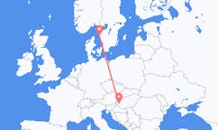 Vols de Héviz, Hongrie pour Göteborg, Suède