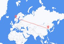 Рейсы из Шэньян, Китай в Тронхейм, Норвегия