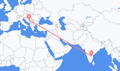 出发地 印度丘德达帕飞往波斯尼亚和黑塞哥维那图兹拉的航班