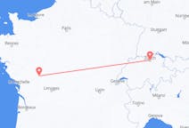 Flyrejser fra Zürich, Schweiz til Poitiers, Frankrig