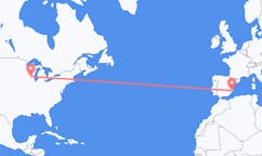 Flyrejser fra Madison, USA til Alicante, Spanien