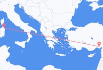 Flyreiser fra Olbia, Italia til Adana, Tyrkia