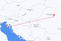Flyreiser fra Pula, til Targu Mures