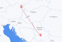 Vols de Kraljevo, Serbie pour la Vienne, Autriche