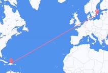 Flyrejser fra Santiago de los Caballeros, Den Dominikanske Republik til Visby, Sverige