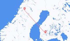 Vluchten van Hemavan naar Tampere