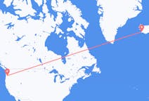 Flyrejser fra Portland, USA til Reykjavik, Island