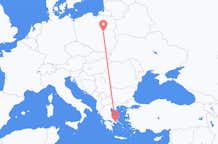 从雅典飞往华沙的航班