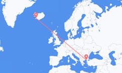 Flyreiser fra Reykjavík, Island til Alexandroupolis, Hellas