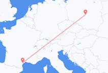 Loty z Łodzi, Polska do Béziersa, Francja