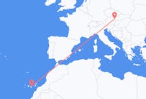 Flyg från Las Palmas, Spanien till Vienna, Österrike