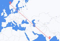 Flights from Vijayawada, India to Molde, Norway