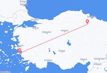Vols depuis la ville de Samos vers la ville d'Amasya