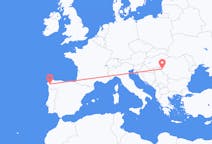 Flyg från Timișoara, Rumänien till Santiago de Compostela, Spanien