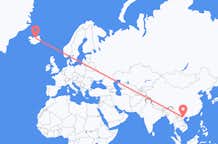 Flyg från Hanoi, Vietnam till Akureyri, Island