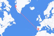 그린란드 마니초크에서 출발해 스페인 헤레스에게(으)로 가는 항공편