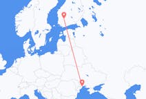 ウクライナのオデッサから、フィンランドのタンペレまでのフライト