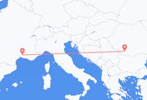 Vluchten van Nîmes, Frankrijk naar Craiova, Roemenië