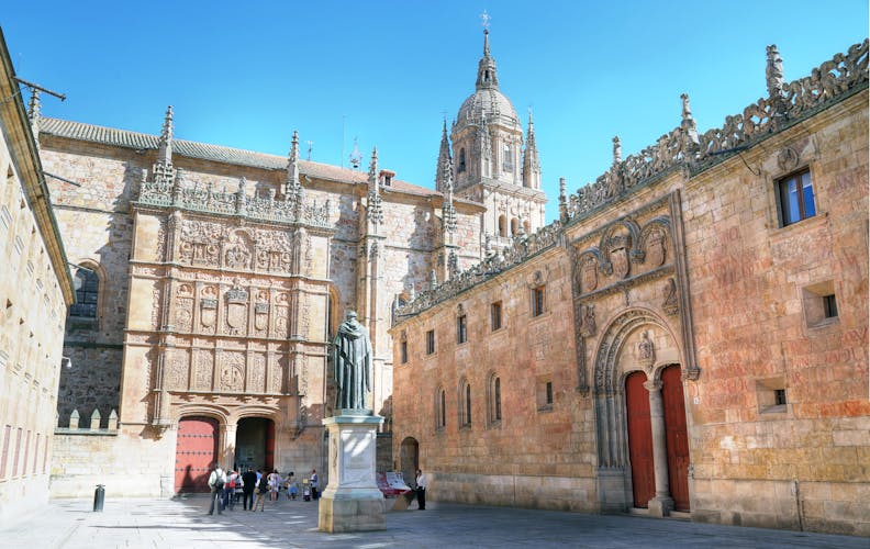 Photo of Beautiful view of famous University of Salamanca, the oldest university in salamanca, Castilla y Leon region, Spain