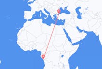 Flyreiser fra Pointe-Noire, Kongo-Brazzaville til Istanbul, Tyrkia