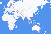 Flyrejser fra Moruya, Australien til Helsinki, Finland