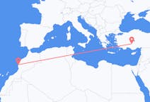 Flyreiser fra Essaouira, Marokko til Konya, Tyrkia