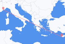 Flyrejser fra Pafos til Nice