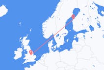 Flights from Nottingham, England to Vaasa, Finland