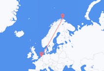 Flyg från Mehamn, Norge till Amsterdam, Nederländerna