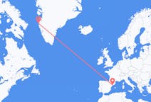 Vluchten van Reus, Spanje naar Sisimiut, Groenland