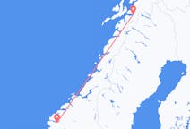 Flüge von der Stadt Sandane in die Stadt Narvik