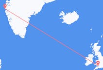 Flyrejser fra Sisimiut, Grønland til Cardiff, Wales