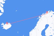 Flyreiser fra Akureyri, Island, til Alta, Island