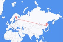 Flyg från Chabarovsk till Kuopio