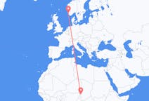 Flyrejser fra N Djamena til Stavanger