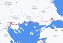 Vluchten van Tekirdag, Turkije naar Thessaloniki, Griekenland