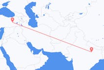 Flyrejser fra Varanasi, Indien til Bingol, Tyrkiet