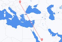 Flyreiser fra Bisha, Saudi-Arabia til Satu Mare, Romania