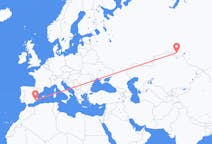 Flights from Omsk, Russia to Murcia, Spain