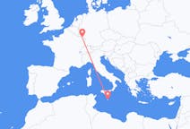 Flyg från Valletta, Malta till Saarbrücken, Tyskland