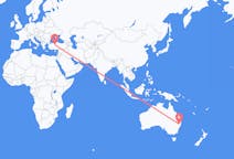 Vols d'Armidale, Australie à Ankara, Turquie