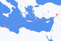 从的黎波里飞往加濟安泰普的航班