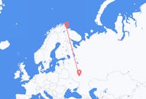 Fly fra Lipetsk til Kirkenes