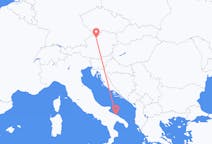 Flyg från Bari, Italien till Linz, Österrike