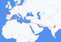 出发地 印度贾巴尔普尔目的地 葡萄牙波尔图的航班