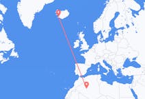 Flyg från Adrar, Algeriet till Reykjavik, Island